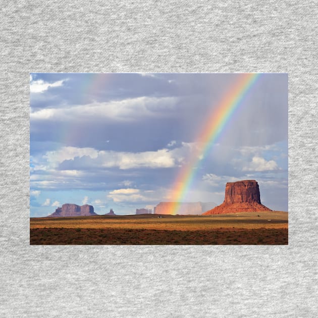 Double Rainbow over Monument Valley, Arizona, USA by auradius